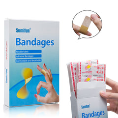 100pcs/box Waterproof Breathable Bandage Adhesive Wound First aid Hemostasis Antibacterial Band aid Household Patches