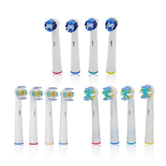 4pcs Replacement Toothbrush Heads for Oral Hygiene B Cross Floss Action Precision Soft Bristle Electric Tooth Brushes Heads