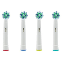 4pcs Replacement Toothbrush Heads for Oral Hygiene B Cross Floss Action Precision Soft Bristle Electric Tooth Brushes Heads